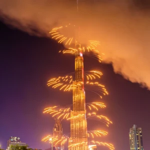 Fireworks at Burj Khalifa