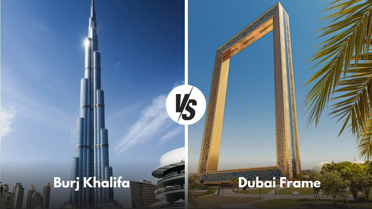 Burj Khalifa vs Dubai Frame Burj Khalifa vs Dubai Frame